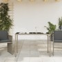 Garden table glass surface PE rattan gray 115x54x74 cm by , Garden tables - Ref: Foro24-365073, Price: 56,59 €, Discount: %