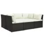 Gartenmöbel und Kissen Set 4-teilig synthetisches Rattan braun von vidaXL, Outdoor-Sofas - Ref: Foro24-47810, Preis: 416,37 €...