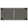 Mesa de jardín superficie de vidrio ratán PE gris 115x54x74 cm de , Mesas de jardín - Ref: Foro24-365073, Precio: 72,37 €, De...