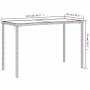 Gartentisch Glasoberfläche PE Rattan grau 115x54x74 cm von , Gartentische - Ref: Foro24-365073, Preis: 62,98 €, Rabatt: %