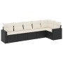 6-piece garden sofa set and black synthetic rattan cushions by , Modular outdoor sofas - Ref: Foro24-3251323, Price: 379,65 €...