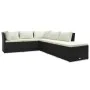 Gartenmöbel und Kissen Set 4-teilig synthetisches Rattan braun von vidaXL, Outdoor-Sofas - Ref: Foro24-47810, Preis: 416,37 €...