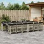 Set comedor jardín y cojines 13 pzas ratán sintético gris claro de , Conjuntos de jardín - Ref: Foro24-3210947, Precio: 916,2...