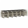Set comedor jardín y cojines 13 pzas ratán sintético gris claro de , Conjuntos de jardín - Ref: Foro24-3210947, Precio: 757,88 €