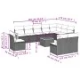 11-piece garden sofa set and black synthetic rattan cushions by , Garden sets - Ref: Foro24-3260158, Price: 645,12 €, Discoun...