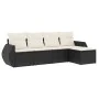 5-piece garden furniture set and black synthetic rattan cushions by , Garden sets - Ref: Foro24-3253623, Price: 323,66 €, Dis...