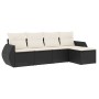 5-teiliges Gartenmöbel-Set und schwarze synthetische Rattankissen von , Gartensets - Ref: Foro24-3253623, Preis: 316,61 €, Ra...