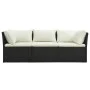 Gartenmöbel und Kissen Set 4-teilig synthetisches Rattan braun von vidaXL, Outdoor-Sofas - Ref: Foro24-47810, Preis: 416,37 €...