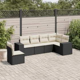 6-piece garden sofa set and black synthetic rattan cushions by , Garden sets - Ref: Foro24-3254963, Price: 390,10 €, Discount: %