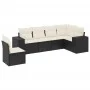 6-piece garden sofa set and black synthetic rattan cushions by , Garden sets - Ref: Foro24-3254963, Price: 390,10 €, Discount: %