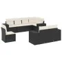 8-teiliges Gartensofa-Set und schwarze synthetische Rattankissen von , Gartensets - Ref: Foro24-3255173, Preis: 552,64 €, Rab...