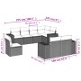 8-piece garden sofa set and black synthetic rattan cushions by , Garden sets - Ref: Foro24-3255173, Price: 552,07 €, Discount: %