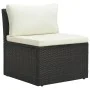 Gartenmöbel und Kissen Set 4-teilig synthetisches Rattan braun von vidaXL, Outdoor-Sofas - Ref: Foro24-47810, Preis: 416,37 €...