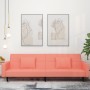2-seater sofa bed with two pink velvet pillows by , Sofas - Ref: Foro24-375819, Price: 275,06 €, Discount: %