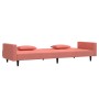 2-seater sofa bed with two pink velvet pillows by , Sofas - Ref: Foro24-375819, Price: 275,06 €, Discount: %