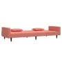 2-seater sofa bed with two pink velvet pillows by , Sofas - Ref: Foro24-375819, Price: 270,30 €, Discount: %