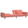 2-seater sofa bed with two pink velvet pillows by , Sofas - Ref: Foro24-375819, Price: 270,30 €, Discount: %