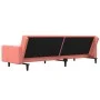2-seater sofa bed with two pink velvet pillows by , Sofas - Ref: Foro24-375819, Price: 270,30 €, Discount: %