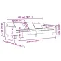 2-seater sofa bed with two pink velvet pillows by , Sofas - Ref: Foro24-375819, Price: 270,30 €, Discount: %