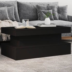 Coffee table with LED lights black 90x50x40 cm by , Coffee table - Ref: Foro24-839848, Price: 73,82 €, Discount: %