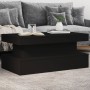 Mesa de centro con luces LED negro 90x50x40 cm de , Mesas de centro - Ref: Foro24-839848, Precio: 73,73 €, Descuento: %