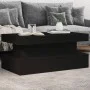 Mesa de centro con luces LED negro 90x50x40 cm de , Mesas de centro - Ref: Foro24-839848, Precio: 87,99 €, Descuento: %