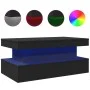 Couchtisch mit LED-Leuchten schwarz 90x50x40 cm von , Couchtisch - Ref: Foro24-839848, Preis: 91,33 €, Rabatt: %