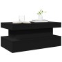 Coffee table with LED lights black 90x50x40 cm by , Coffee table - Ref: Foro24-839848, Price: 73,82 €, Discount: %