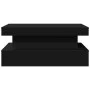 Mesa de centro con luces LED negro 90x50x40 cm de , Mesas de centro - Ref: Foro24-839848, Precio: 87,99 €, Descuento: %