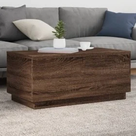 Couchtisch mit LED-Leuchten Eiche braun 90x50x40 cm von , Couchtisch - Ref: Foro24-839881, Preis: 67,94 €, Rabatt: %