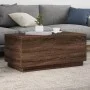 Coffee table with LED lights oak brown 90x50x40 cm by , Coffee table - Ref: Foro24-839881, Price: 67,94 €, Discount: %
