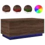 Coffee table with LED lights oak brown 90x50x40 cm by , Coffee table - Ref: Foro24-839881, Price: 67,94 €, Discount: %