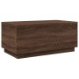 Coffee table with LED lights oak brown 90x50x40 cm by , Coffee table - Ref: Foro24-839881, Price: 65,07 €, Discount: %