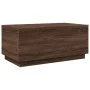 Coffee table with LED lights oak brown 90x50x40 cm by , Coffee table - Ref: Foro24-839881, Price: 67,94 €, Discount: %