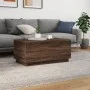 Couchtisch mit LED-Leuchten Eiche braun 90x50x40 cm von , Couchtisch - Ref: Foro24-839881, Preis: 67,94 €, Rabatt: %