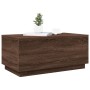 Coffee table with LED lights oak brown 90x50x40 cm by , Coffee table - Ref: Foro24-839881, Price: 65,07 €, Discount: %