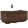 Coffee table with LED lights oak brown 90x50x40 cm by , Coffee table - Ref: Foro24-839881, Price: 67,94 €, Discount: %