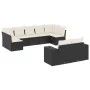 8-piece garden sofa set and black synthetic rattan cushions by , Garden sets - Ref: Foro24-3255353, Price: 567,50 €, Discount: %