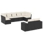 8-teiliges Gartensofa-Set und schwarze synthetische Rattankissen von , Gartensets - Ref: Foro24-3255353, Preis: 571,13 €, Rab...