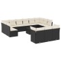 14-teiliges Gartensofa-Set mit schwarzen synthetischen Rattankissen von , Gartensets - Ref: Foro24-3250295, Preis: 845,39 €, ...