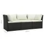 Gartenmöbel und Kissen Set 4-teilig synthetisches Rattan braun von vidaXL, Outdoor-Sofas - Ref: Foro24-47810, Preis: 416,37 €...