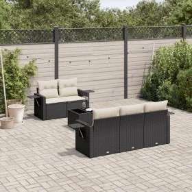 6-piece garden sofa set and black synthetic rattan cushions by , Garden sets - Ref: Foro24-3252233, Price: 417,37 €, Discount: %