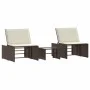 Sonnenliegen mit Tisch 2 Einheiten braunes synthetisches Rattan von , Liegen - Ref: Foro24-368423, Preis: 182,96 €, Rabatt: %