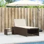 Sonnenliegen mit Tisch 2 Einheiten braunes synthetisches Rattan von , Liegen - Ref: Foro24-368423, Preis: 182,96 €, Rabatt: %