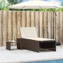 Sun loungers with table 2 units brown synthetic rattan by , Loungers - Ref: Foro24-368423, Price: 187,11 €, Discount: %