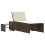 Sonnenliegen mit Tisch 2 Einheiten braunes synthetisches Rattan von , Liegen - Ref: Foro24-368423, Preis: 182,96 €, Rabatt: %