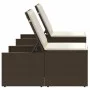 Sonnenliegen mit Tisch 2 Einheiten braunes synthetisches Rattan von , Liegen - Ref: Foro24-368423, Preis: 182,96 €, Rabatt: %