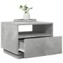 Coffee table with LED lights concrete gray 50x49x40 cm by , Coffee table - Ref: Foro24-839829, Price: 58,82 €, Discount: %