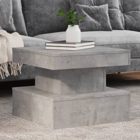Mesa de centro con luces LED gris hormigón 50x50x40 cm de , Mesas de centro - Ref: Foro24-839843, Precio: 51,34 €, Descuento: %