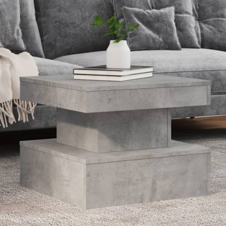 Coffee table with LED lights concrete gray 50x50x40 cm by , Coffee table - Ref: Foro24-839843, Price: 51,34 €, Discount: %